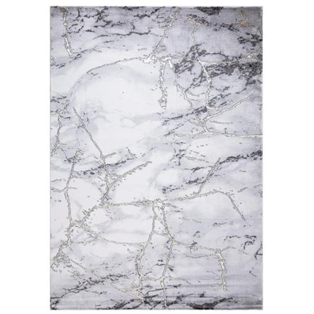 Pisos 5 x 7 ft. Dallas Abstract Area Rug, Gray PI2099982